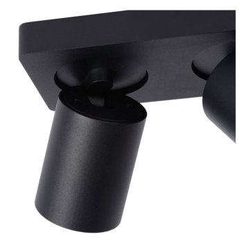Lucide Nigel plafondspot zwart 20 cm