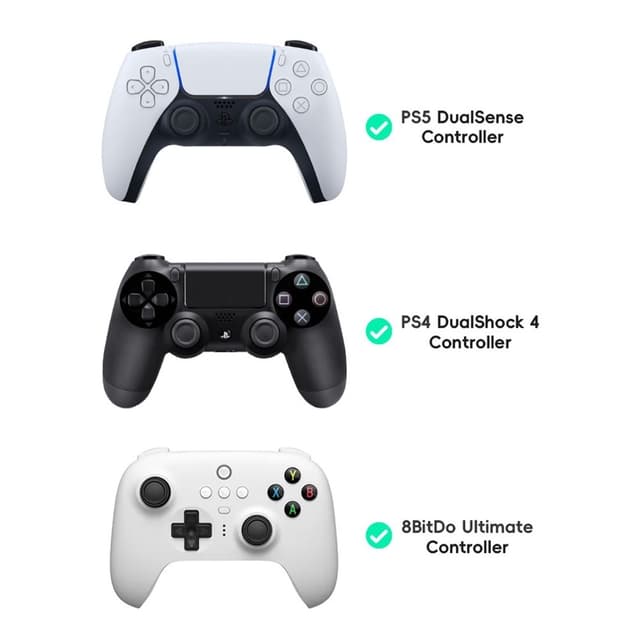 2 stk Thumb Grip Finger Grip til Sony PlayStation 5/4 8BitDo Joystick Silikone