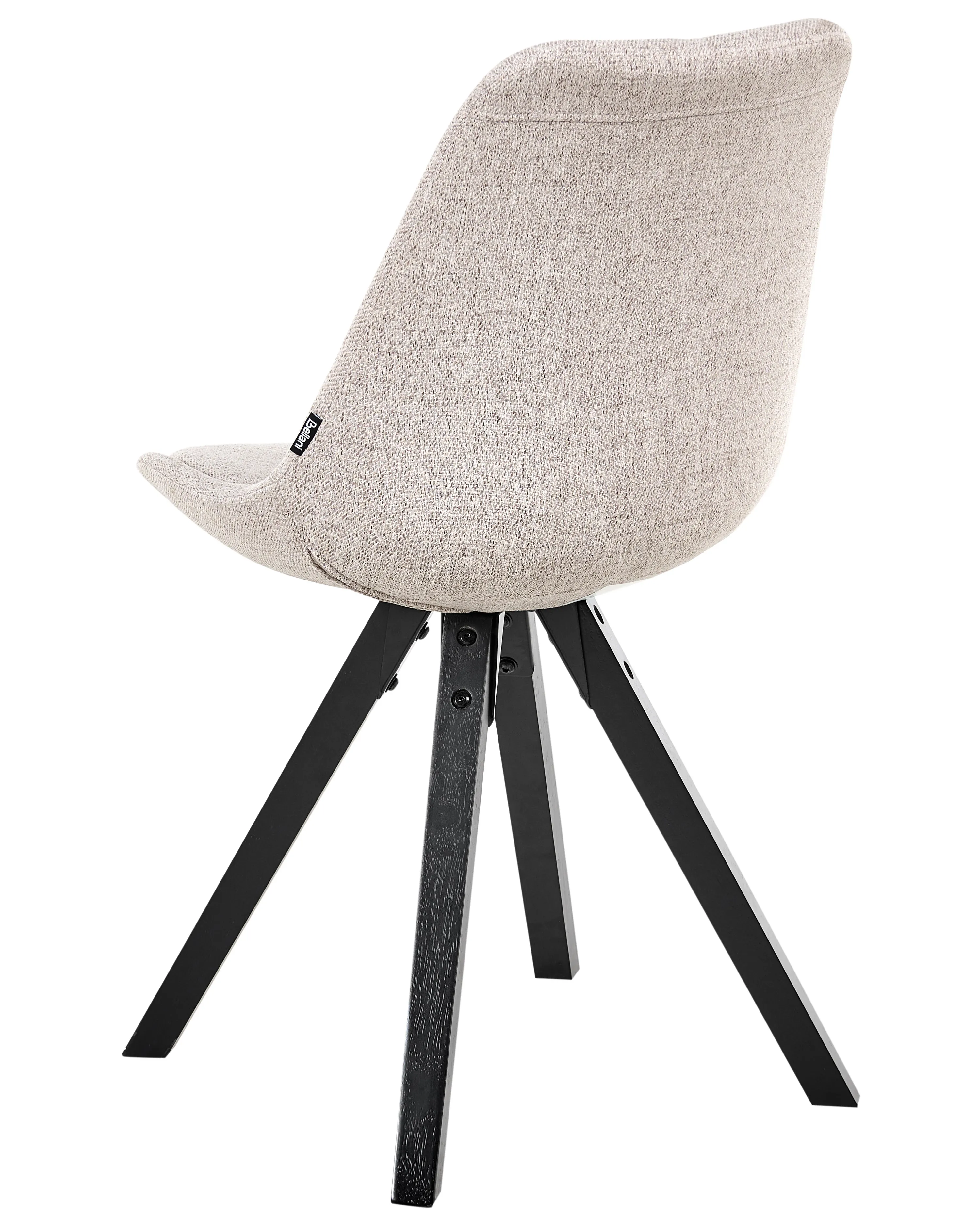 Set van 2 eetkamerstoelen HEDLEY Stof Lichtbruin