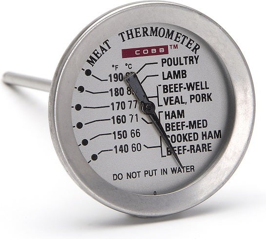 Cobb vleesthermometer zilver