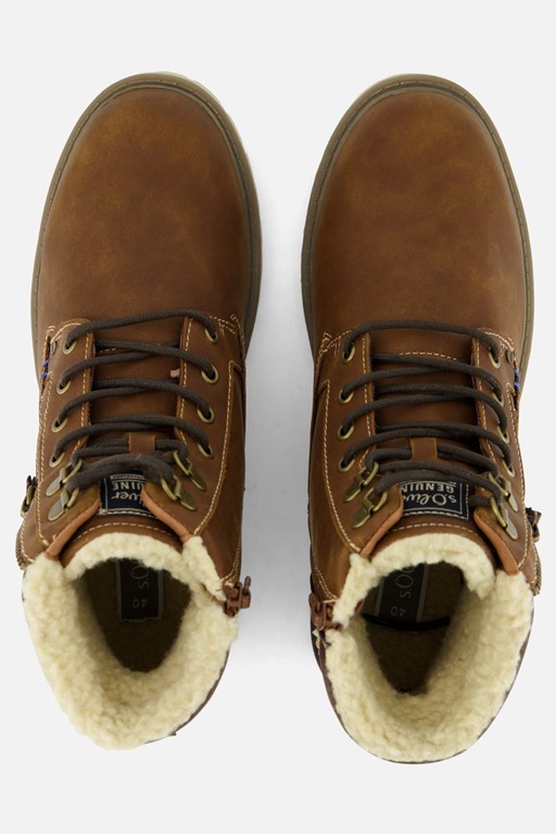 S.Oliver Veterboots cognac Synthetisch
