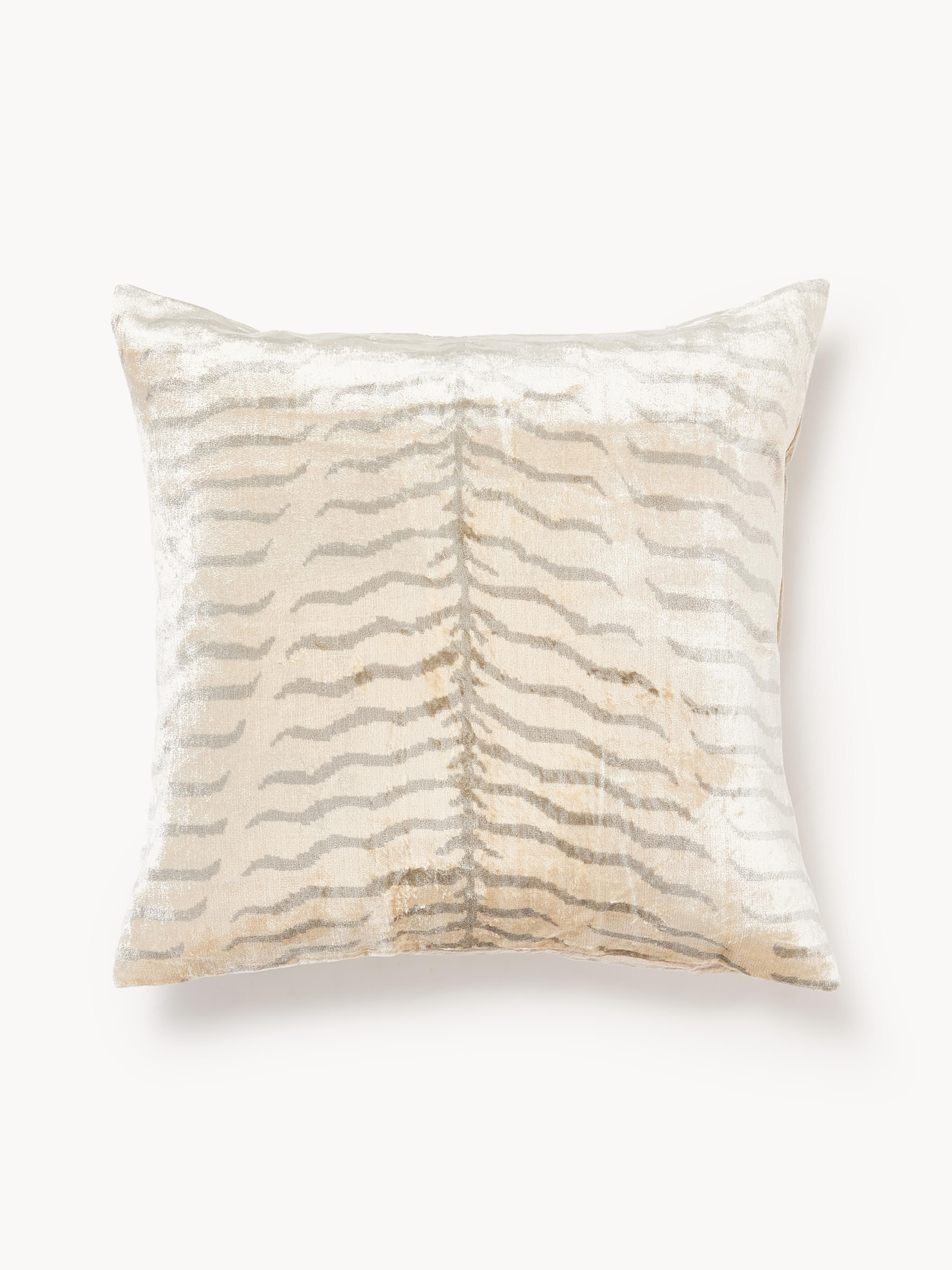 Viscose kussenhoes Helene met ingeweven jacquard patroon