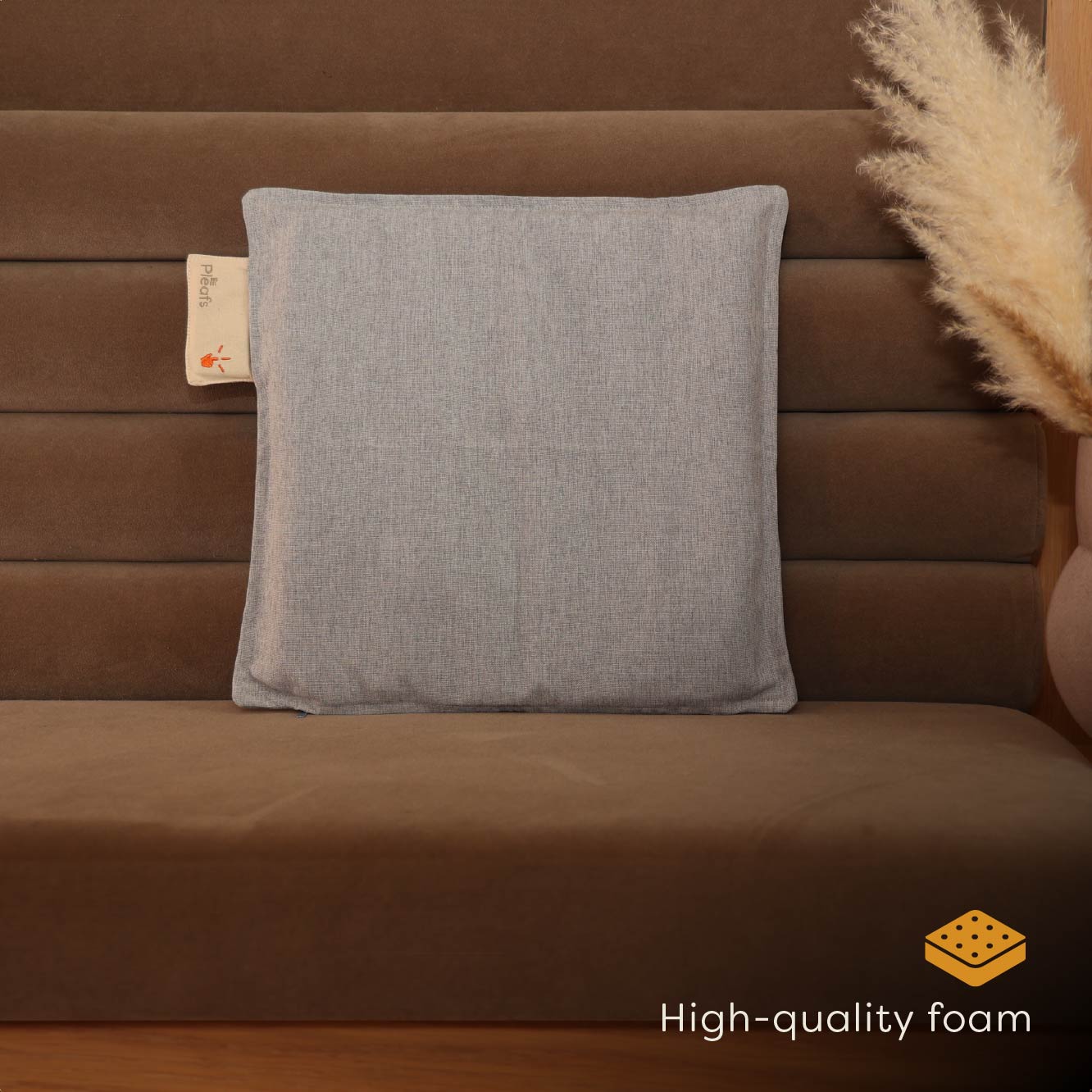 Pleafs 40 x 40 cm draadloos warmtezitkussen - Spanich Grey