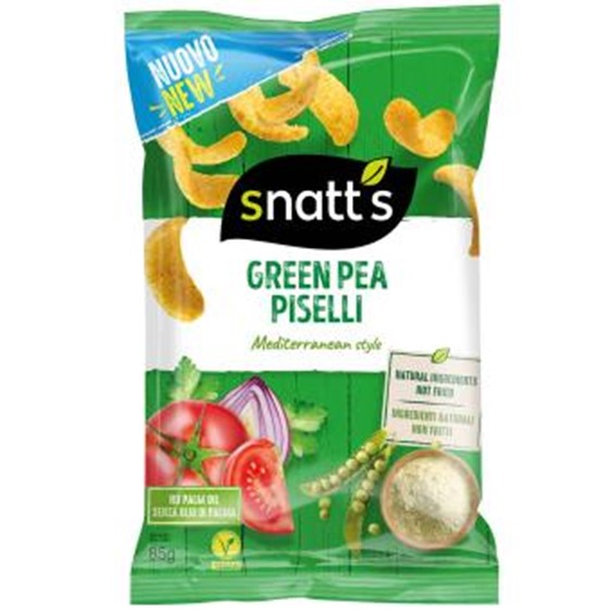 Snatts Green Pea Piselli Mediterranean Style 85g MHD:9.5.25