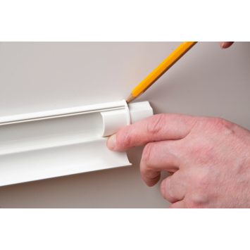 D-line Accessoireskit voor 20/10mm D-line Goot Wit