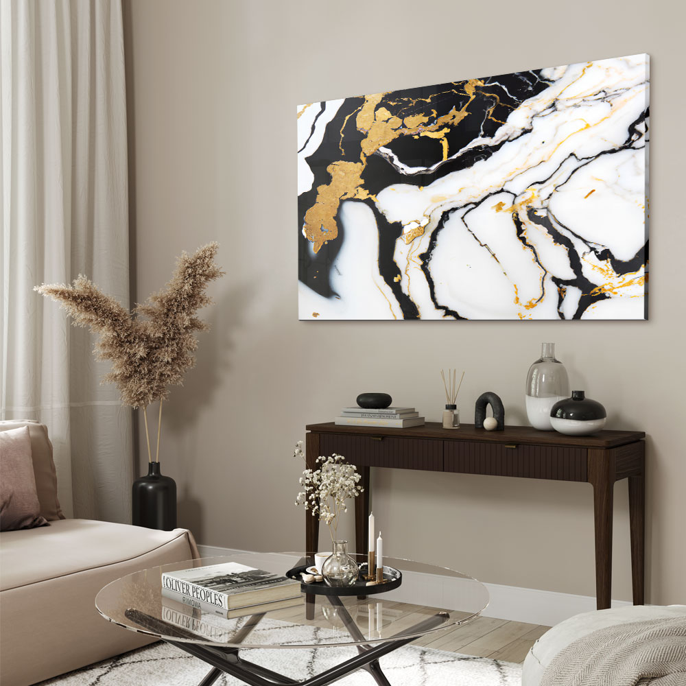 Walljar acrylglas schilderij - Broken Marble Acrylglas schilderij - 60 x 90 cm