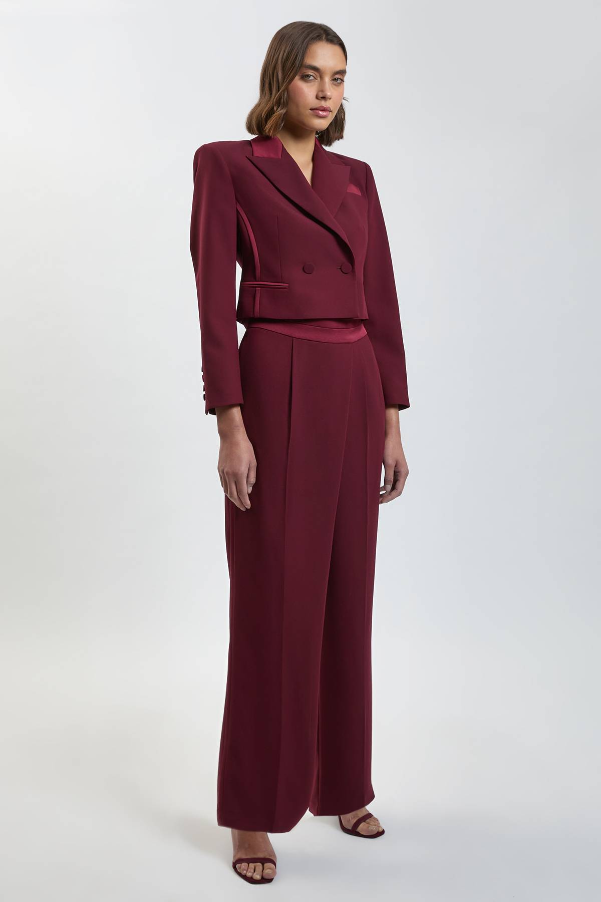 KarenMillen Veste Cintrée En Crêpe À Dos Satin