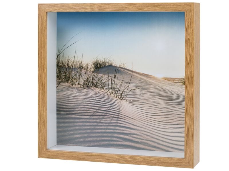 COCON Bilderrahmen 25 x 25 cm, Natur 3D Fotorahmen für die schönsten Erinnerungen