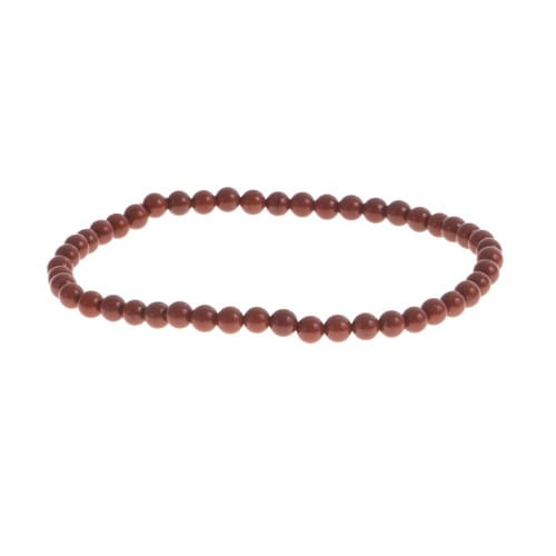 Bracelet pierre  - jaspe rouge 4mm
