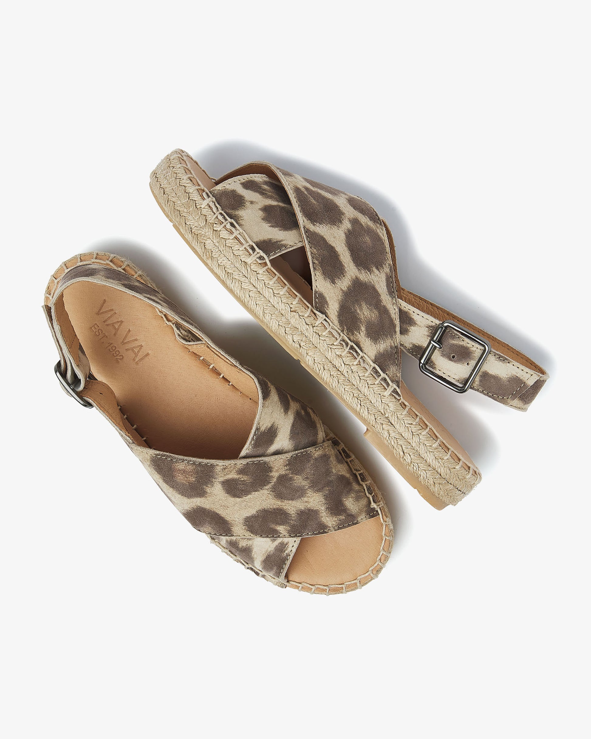 VIA VAI luipaardprint espadrilles Mondi Isabella