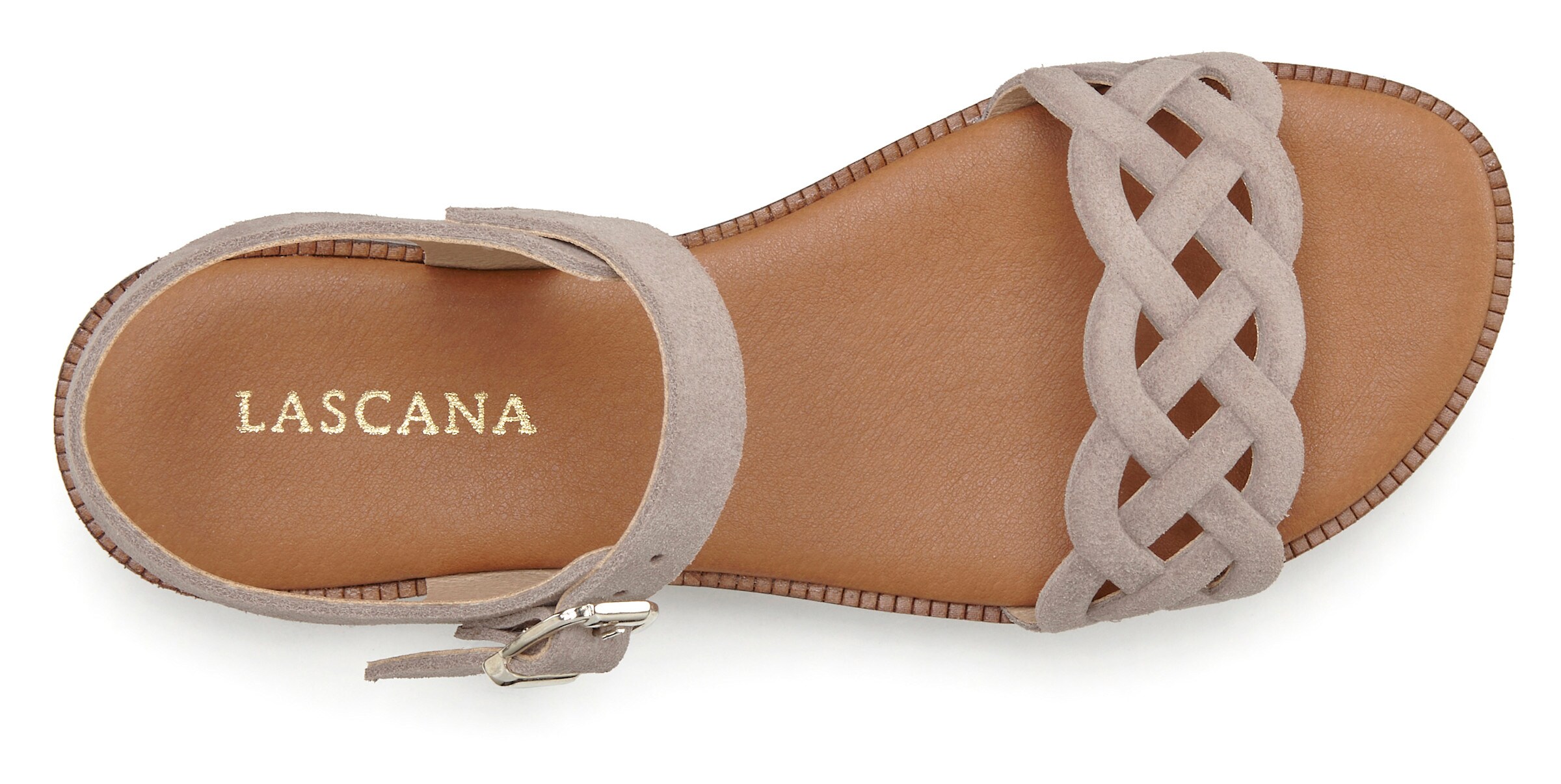 LASCANA Sandale in beige
