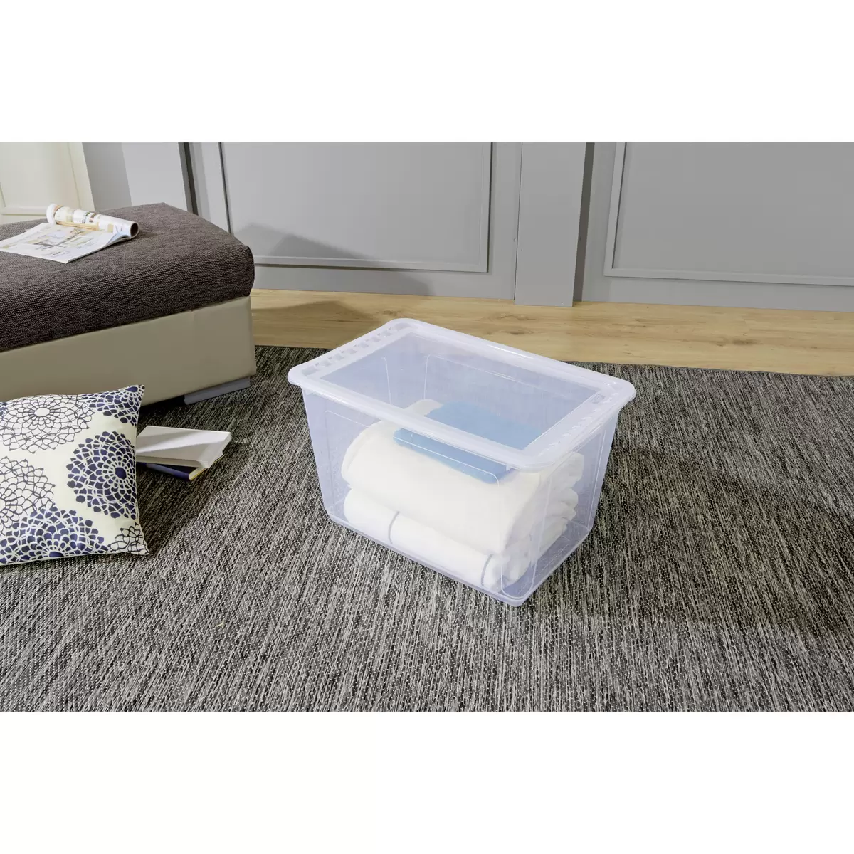 Multibox 52L inkl. Deckel Bea Homezone Transparent