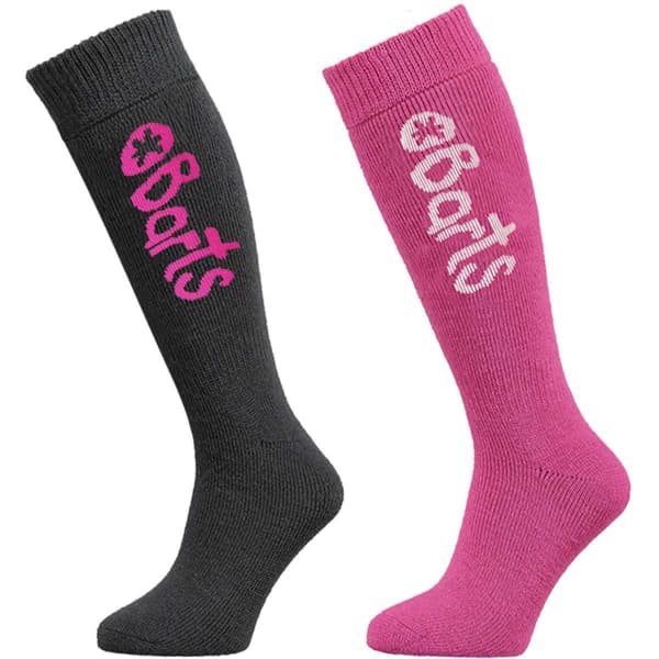 Chaussette de ski BARTS BASIC SOCK 2 PACK KIDS ANTHRACITE & FUCHSIA