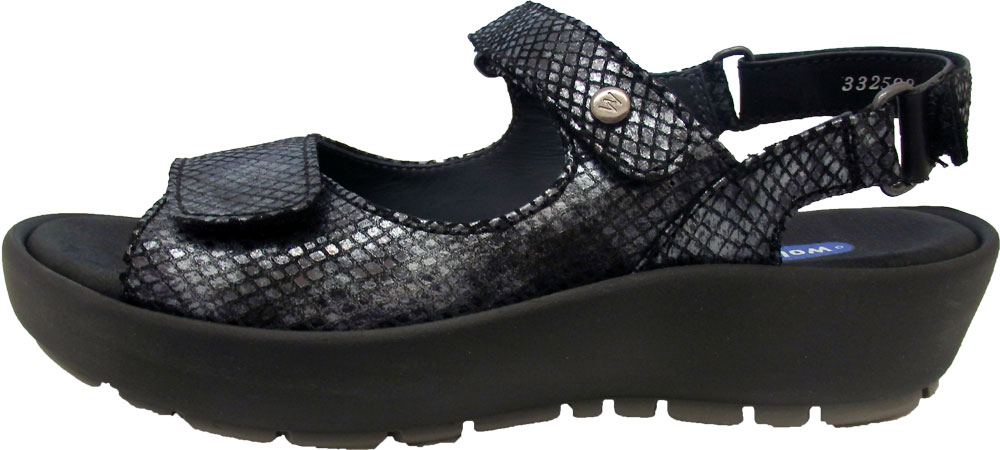 Wolky Sandale Rio Retro Leder grau