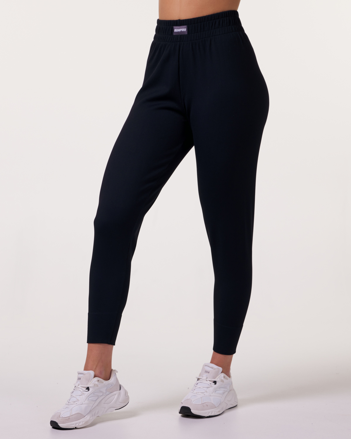 Bumpro Future Court Seamless Rib Joggers Black