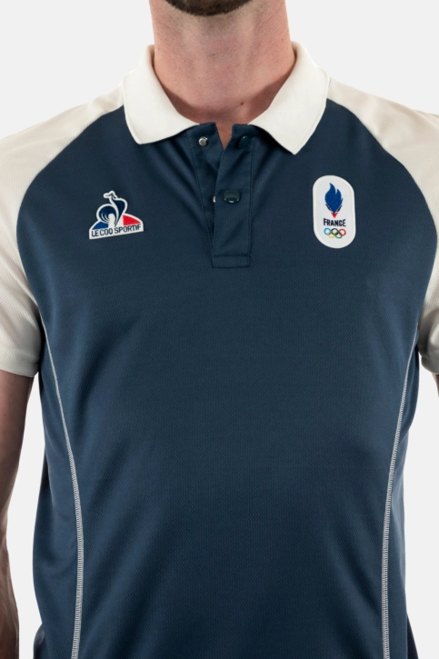 Polos le coq sportif efro 24 insignia blue/mars