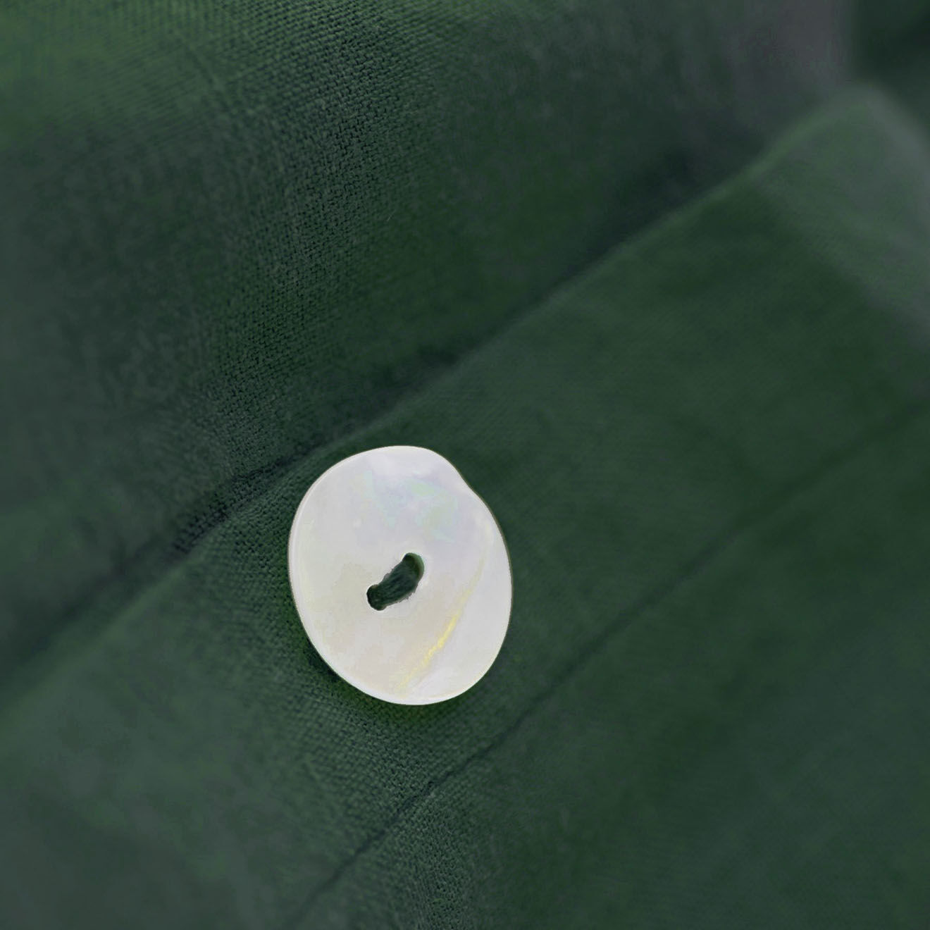 Febronie Housse de couette 100% Lin lavé Hortense vert sauge