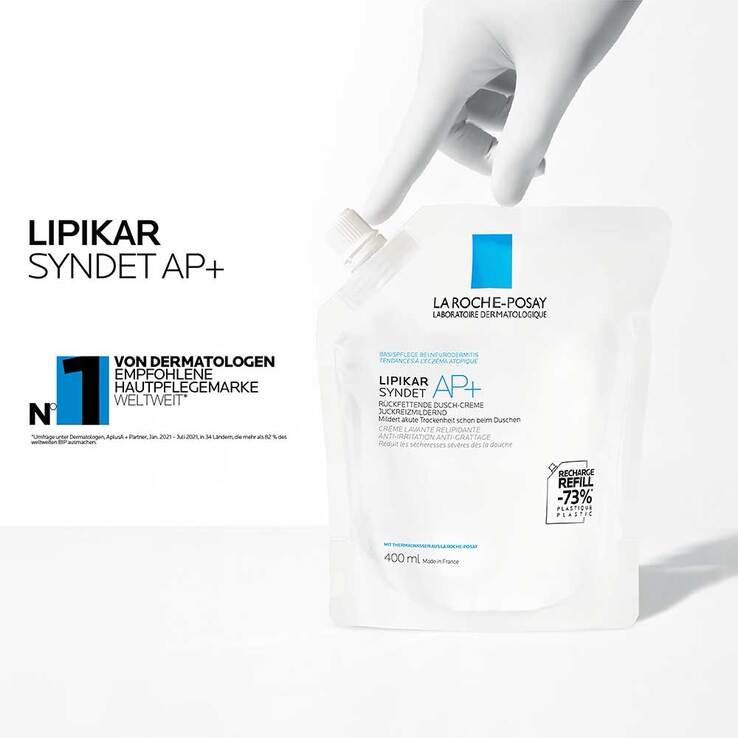 La Roche-Posay Lipikar Syndet AP+ Reinigungs-Cremegel, 400 ml