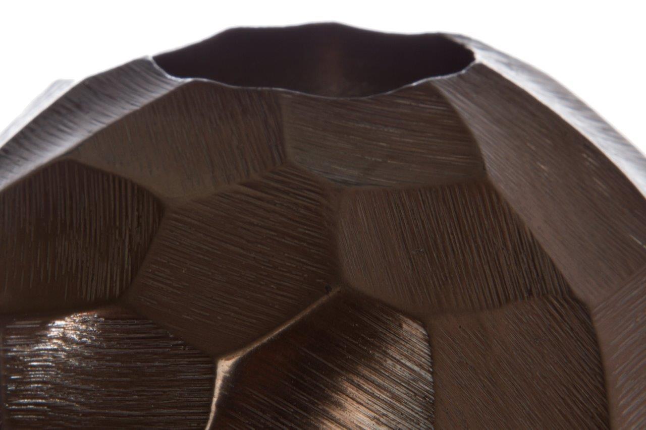 Teelichthalter Bowlo - bronze - gehämmert - 12 cm