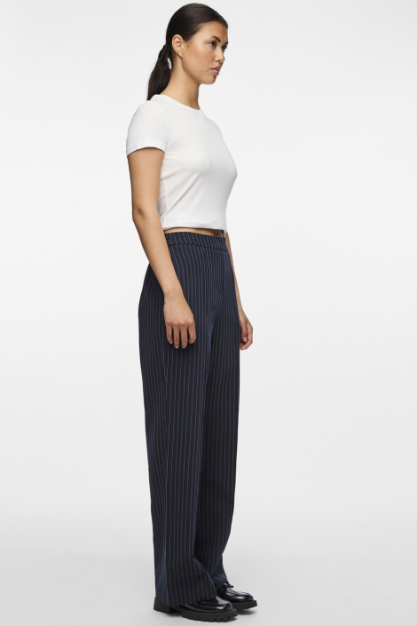 Pieces blauwe dames broek