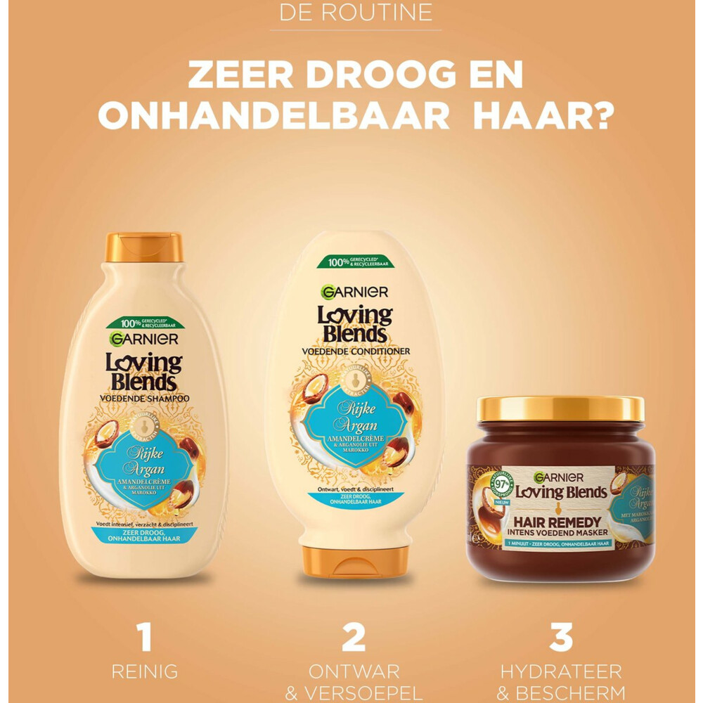 6x Garnier Loving Blends Rijke Argan Haarmasker340 ml