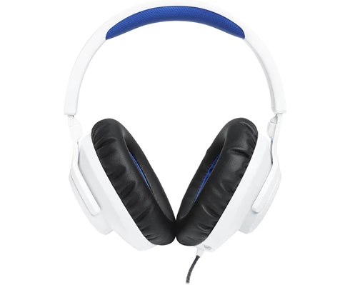 JBL Quantum 100 Playstation Wired Over-ear Headset White and Blue