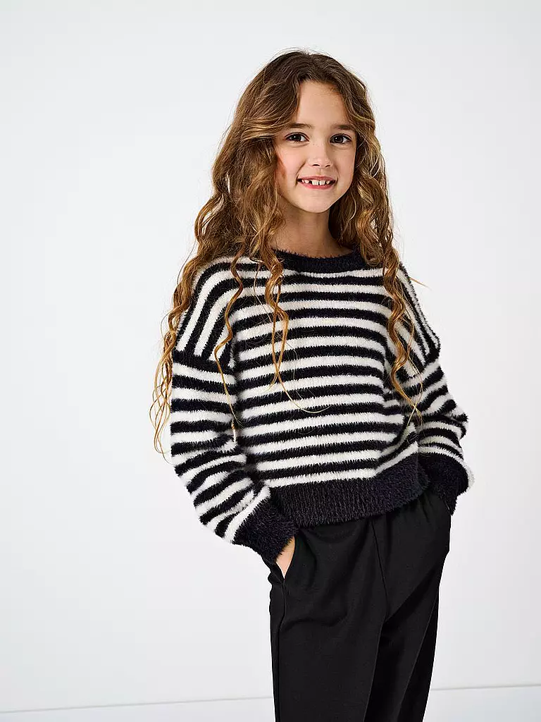 ONLY Mädchen Pullover  KOGNEWPIUMO schwarz