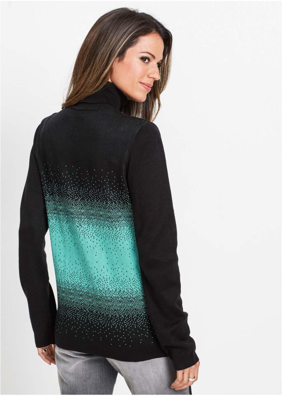 Pull col roulé