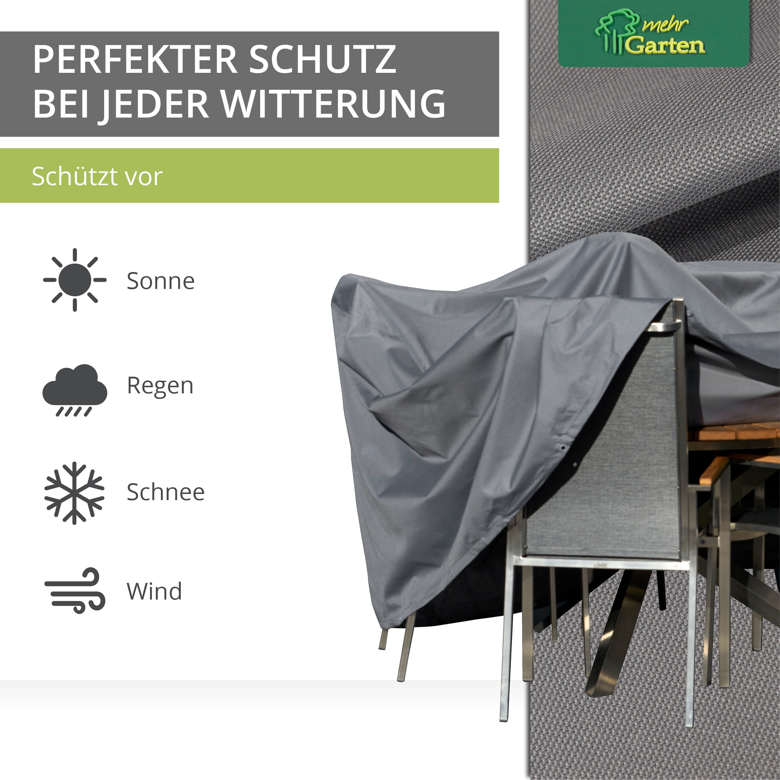 Premium Schutzhülle für Sitzgruppe rund