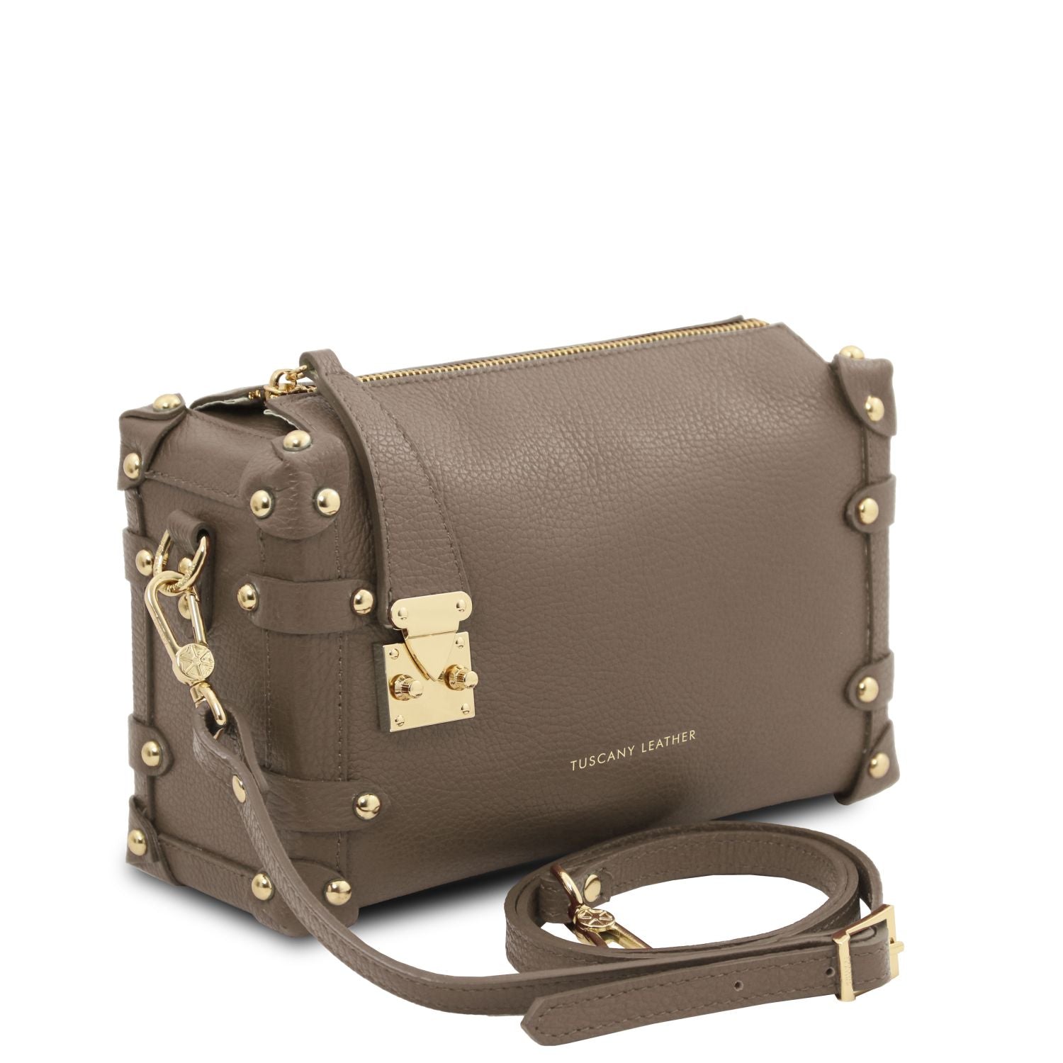 TL142422 – Praline – Soft leren duffle bag