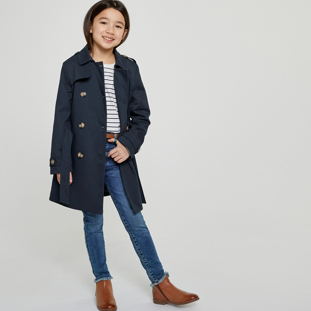 COLEÇÕES LA REDOUTE<br>Trench coat com cinto