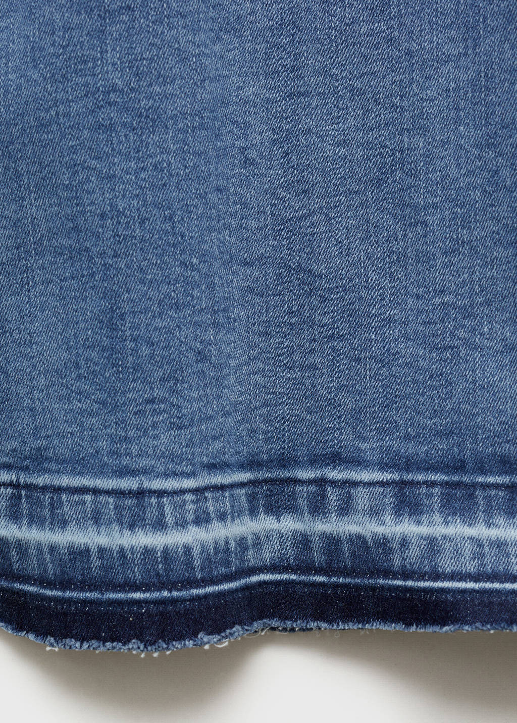 MANGO TEEN wide leg high waist jeans medium blue denim