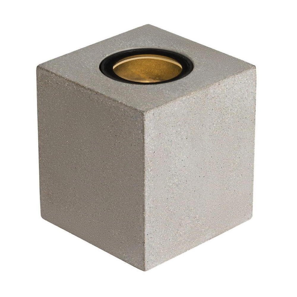 Concreto vloerlamp in grijs, GU10, IP65, vierkant
