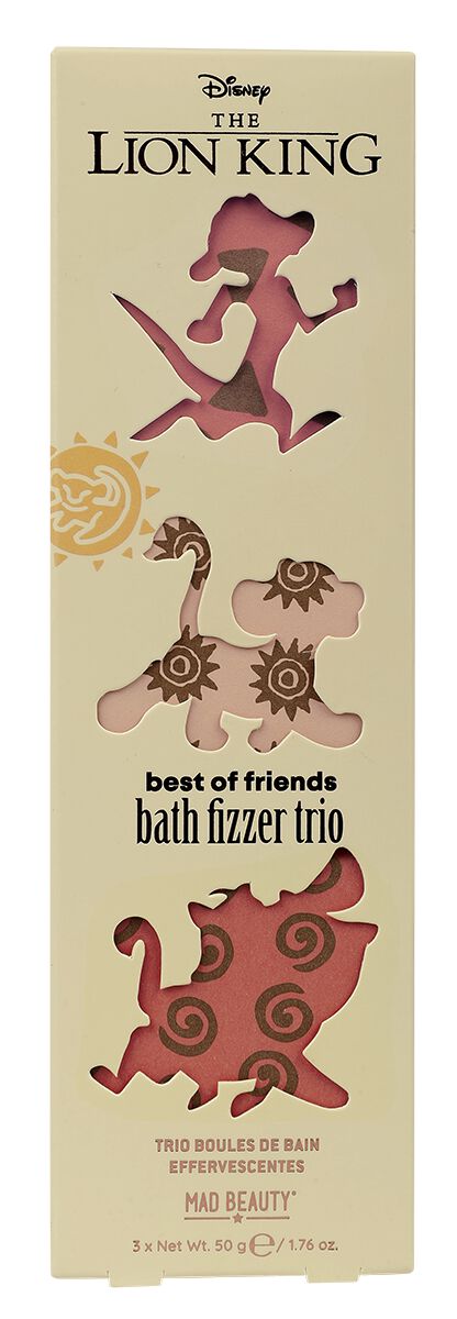 Mad Beauty - Trio de Boules de Bain Effervescentes | Le Roi Lion Bille De Bain