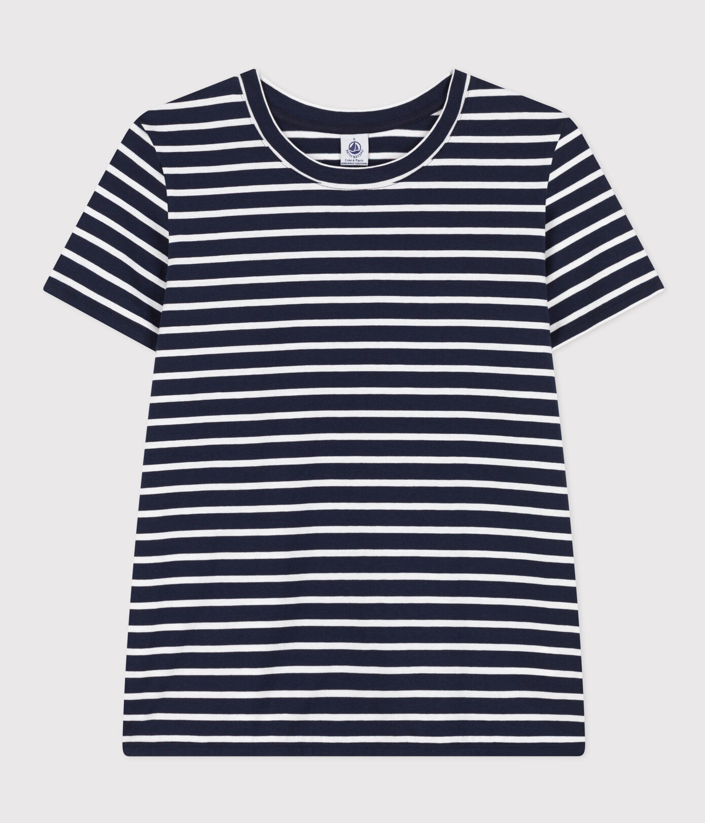 Tee-shirt LE DROIT col rond en coton Femme