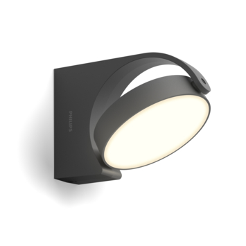 Philips wandlamp buiten Mimosa antraciet
