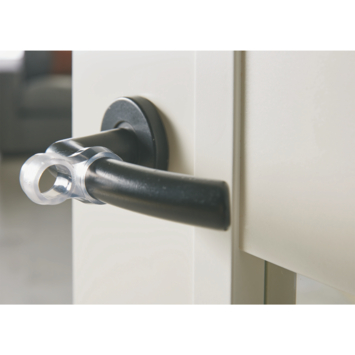 Deurklink buffer PVC 2 stuks
