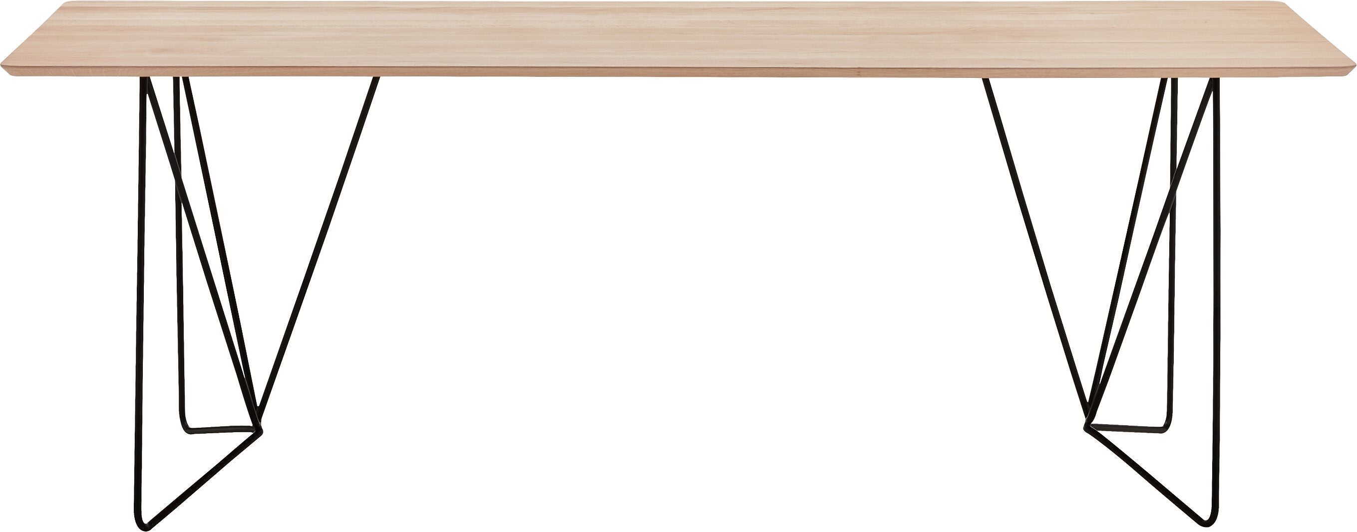 ELIANA Tisch - Eiche weiss / B: 200.0 cm x T: 95.0 cm x H: 75.0 cm