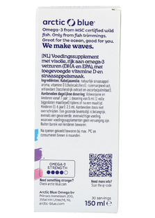 Artic Blue Arctic Blue Visolie Kids DHA en EPA met vitamine D3 -High dose 150ML