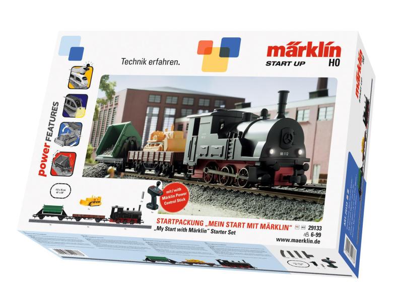 Märklin Startpackung H0 Start up «Mein Start mit Märklin» Lokomotive, Niederbordwagen und Kippwagen