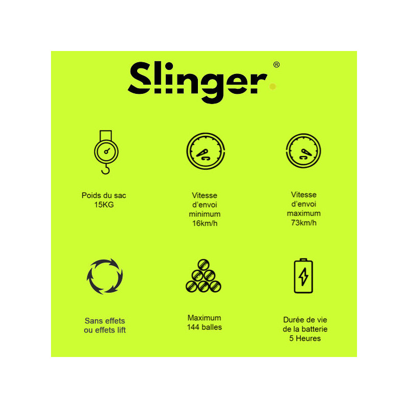 Lance-balles Slinger Bag Slam Pack - 1 carton de balles OFFERT
