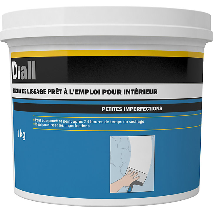 Enduit de lissage prêt à l'emploi Diall 1kg