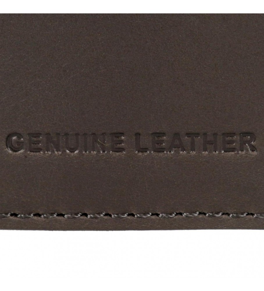 Carteira Pepe Jeans Checkbox em couro com fecho de clique, cinza
