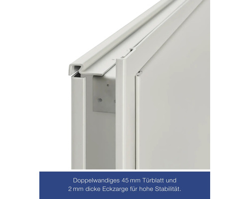 Hörmann brandklep FH-klep T30-H8-5 verzinkt (RAL 9002) 875x875 mm Links/Rechts incl. krukgarnituur