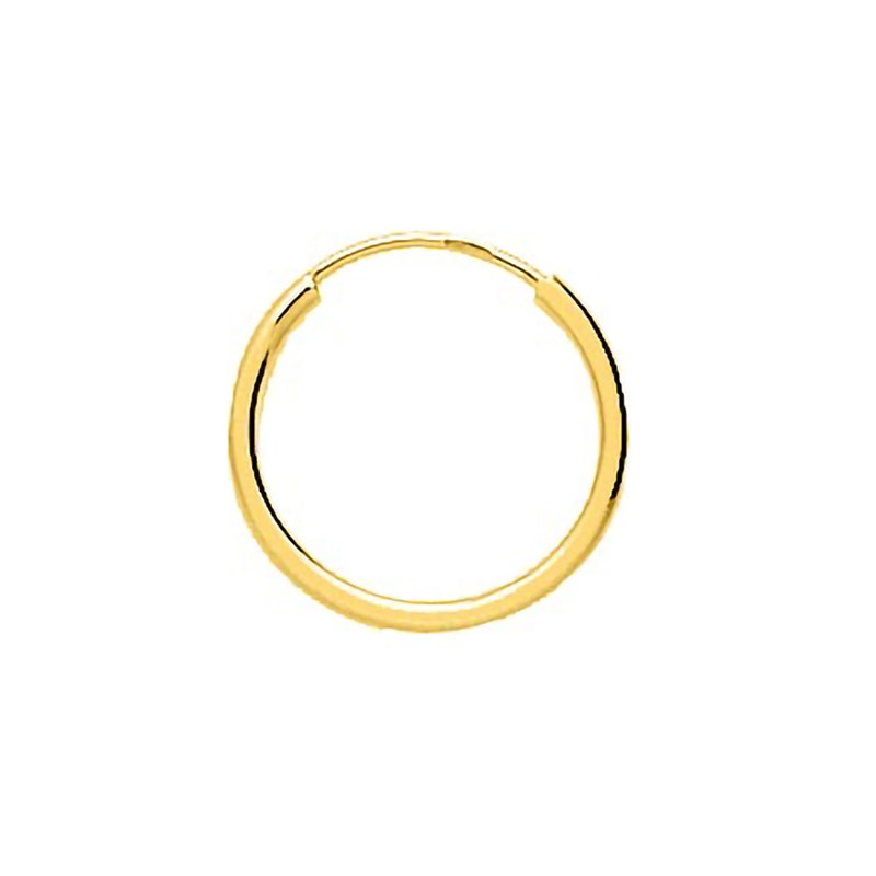 Créoles lisses Femme - Or 18 Carats - Diamètre 14mm
