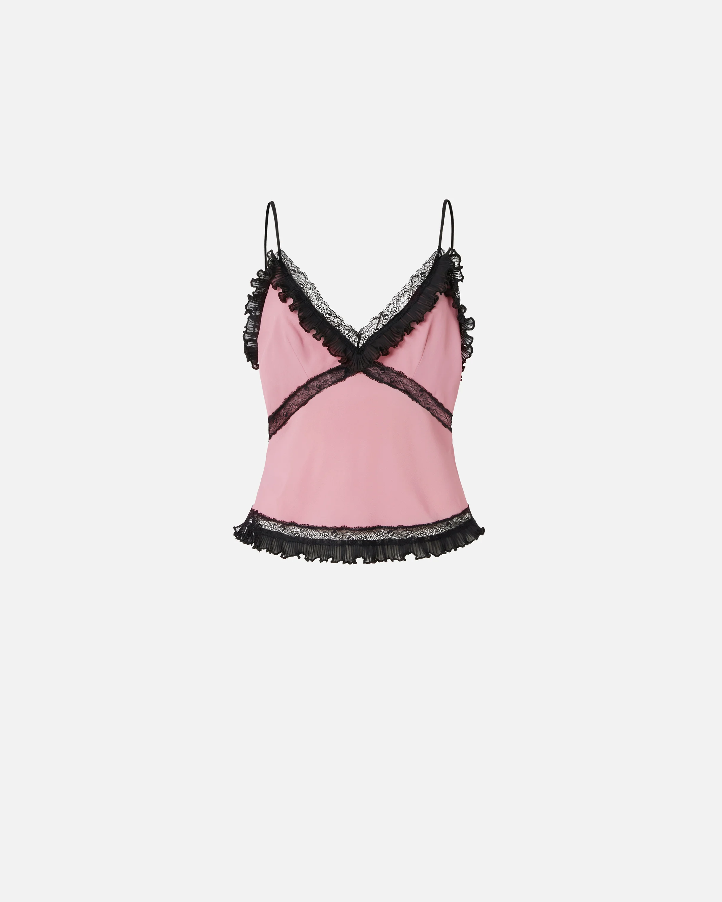 Top à fines bretelles | Rose