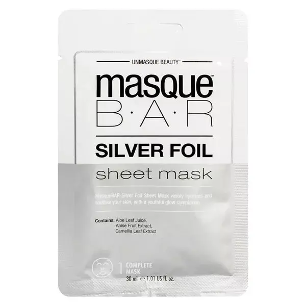 Máscara BAR Silver Leaf, 1 unidade
