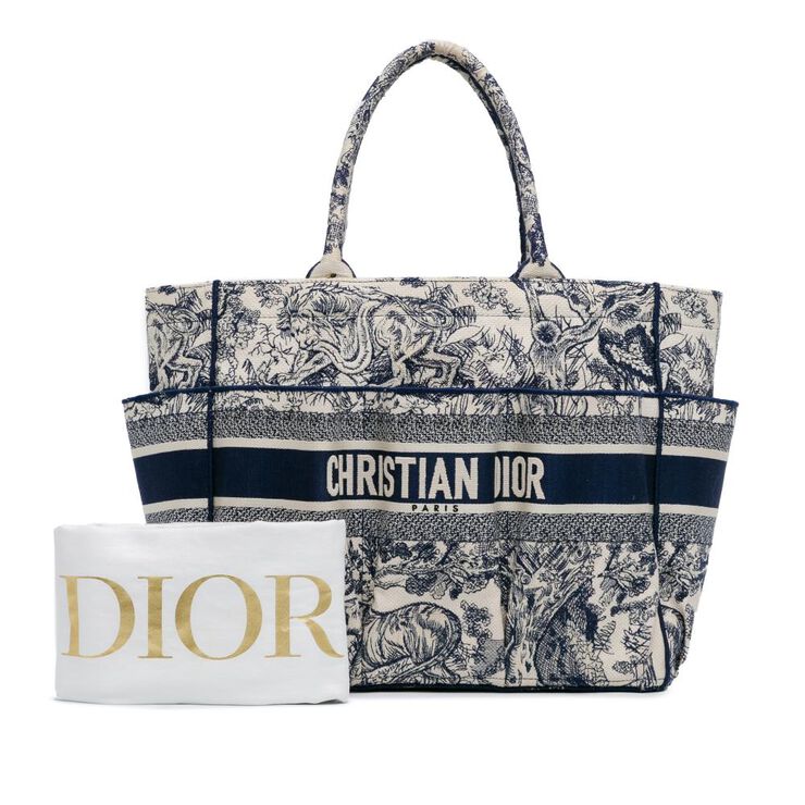 Dior Vintage Dior Tote Blue