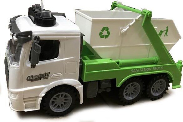 Skraldebil Legetøj Med Lys Og Lyd - Åben - 1:14 - City Transport - Contruck