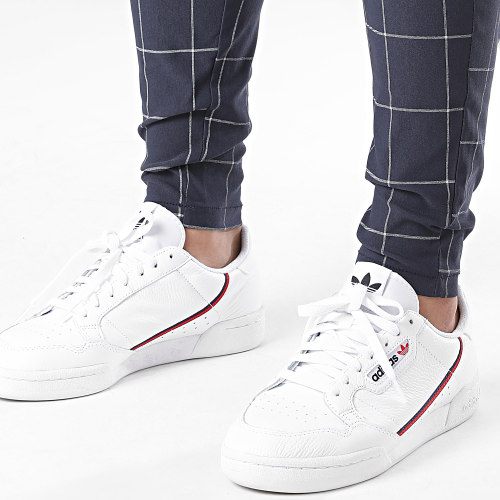Pantalon A Carreaux 1719 Bleu Marine